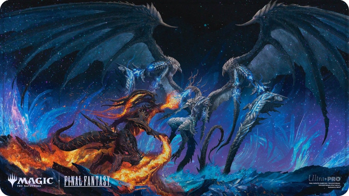 UP Holofoil Playmat - Final Fantasy - Bahamut & Ifrit