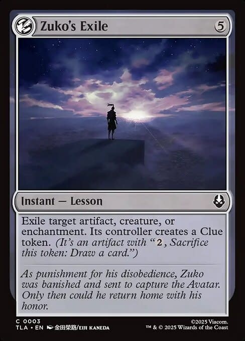 Zuko's Exile - Foil