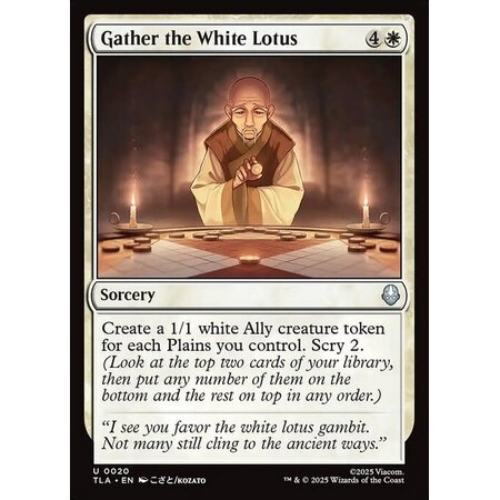 Gather the White Lotus - Foil