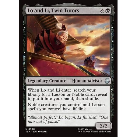 Lo and Li, Twin Tutors - Foil