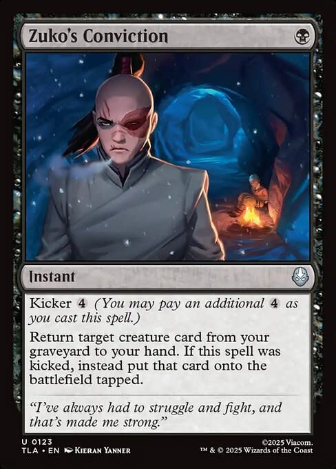 Zuko's Conviction - Foil