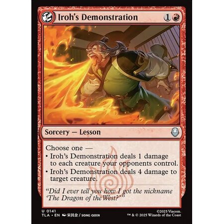 Iroh's Demonstration - Foil