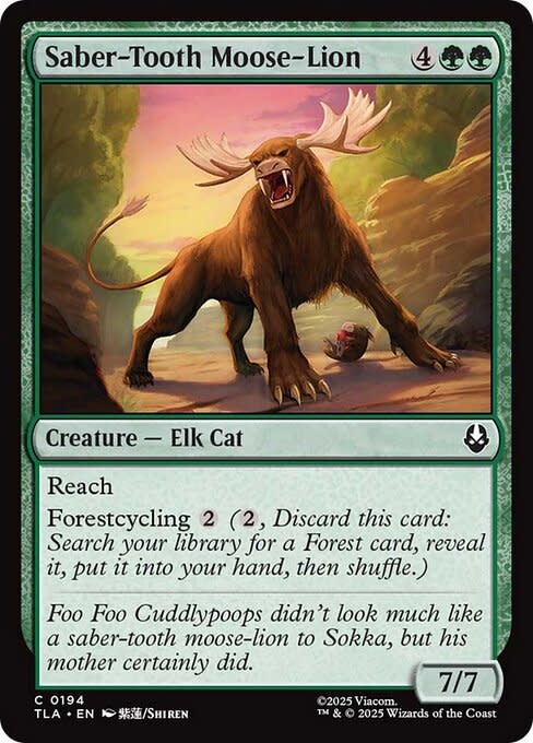 Saber-Tooth Moose-Lion - Foil