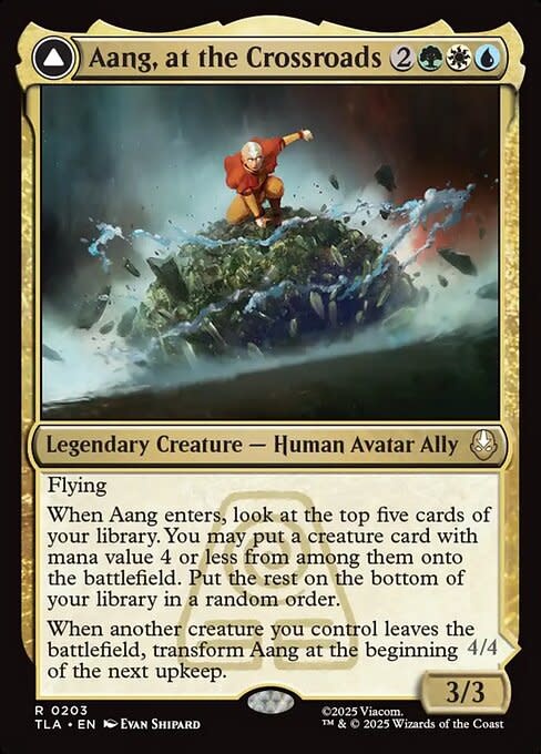 Aang, at the Crossroads - Foil