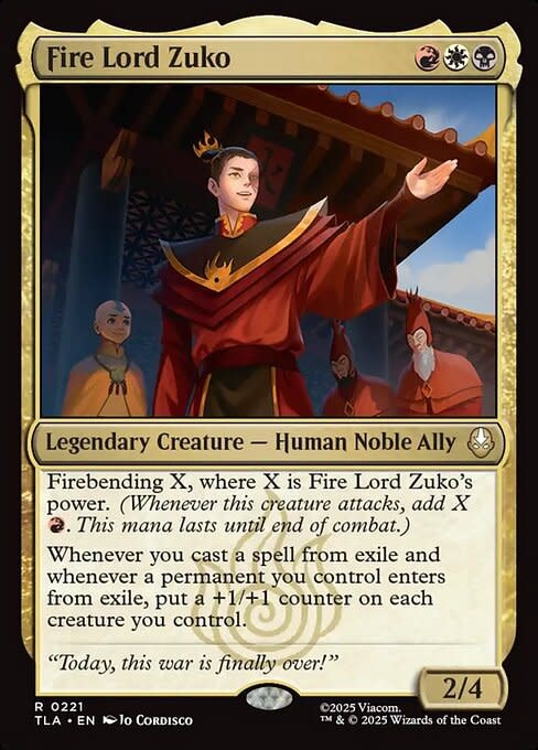 Fire Lord Zuko - Foil