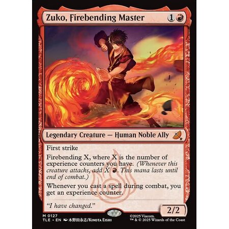 Zuko, Firebending Master - Foil