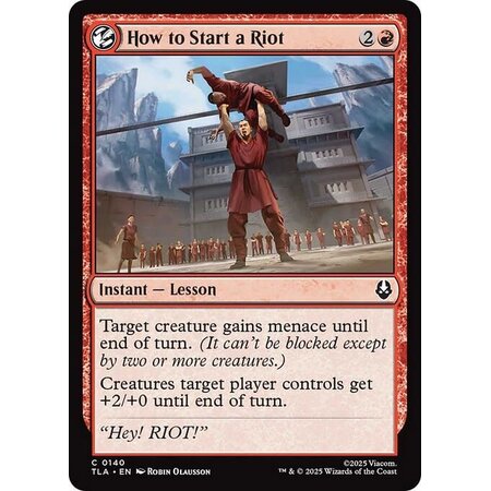 How to Start a Riot - Foil