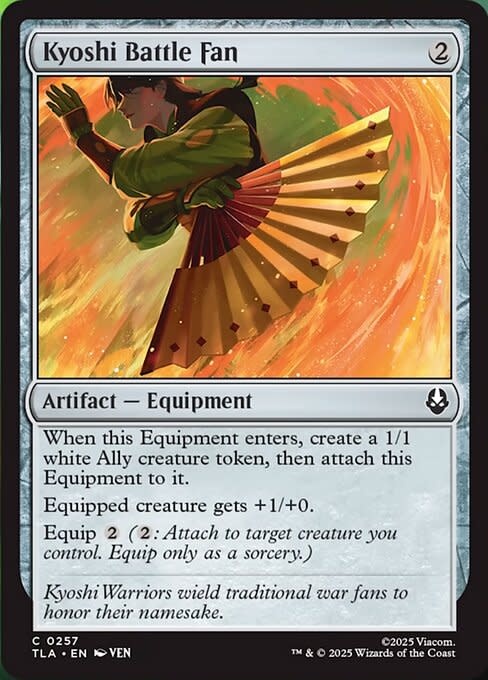 Kyoshi Battle Fan - Foil