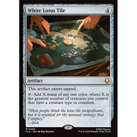 White Lotus Tile - Foil