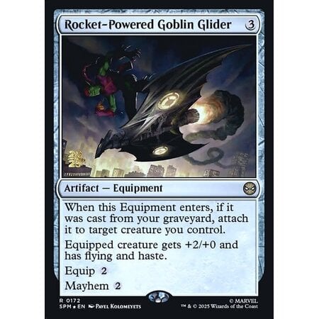 Rocket-Powered Goblin Glider - Foil - Prerelease Promo