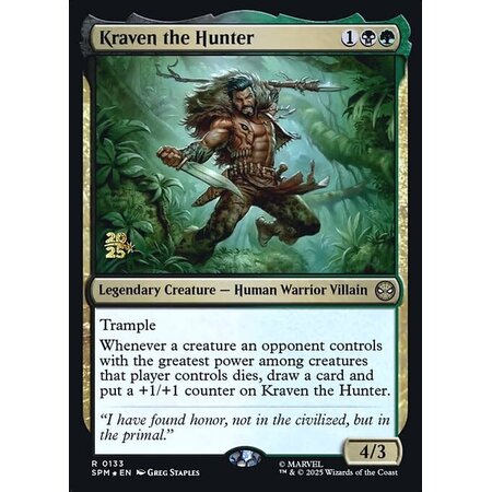 Kraven the Hunter - Foil - Prerelease Promo
