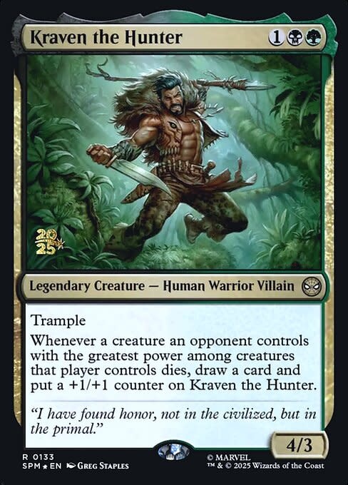 Kraven the Hunter - Foil - Prerelease Promo