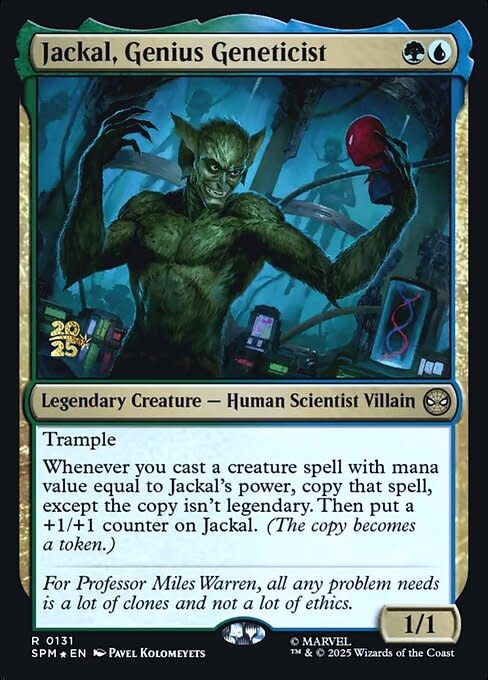 Jackal, Genius Geneticist - Foil - Prerelease Promo