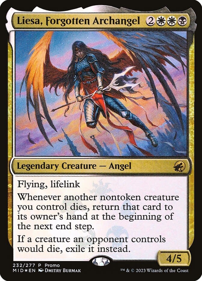 Liesa, Forgotten Archangel - Foil - Resale Promo