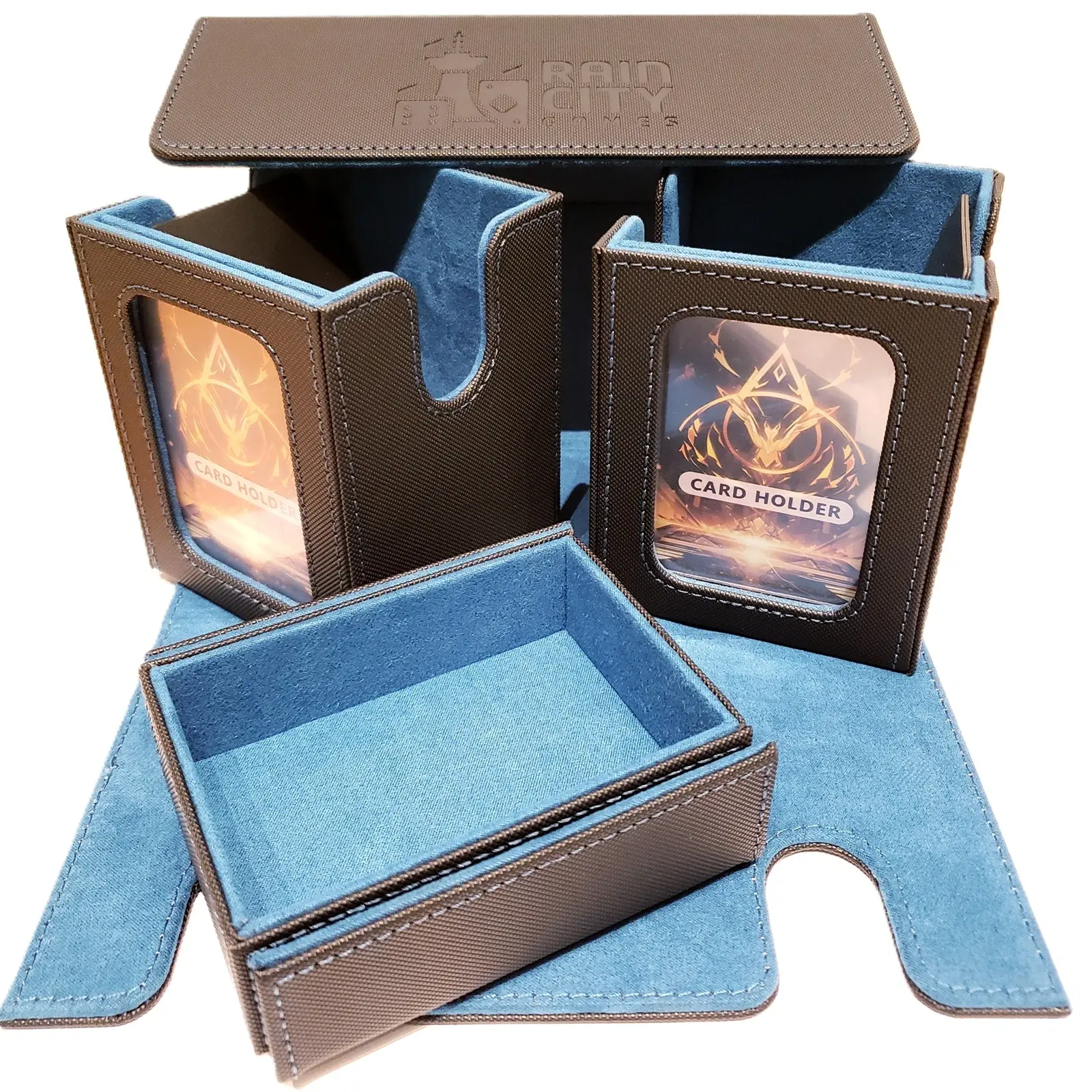 Rain City Games Logo Deck Box - Dual Deck with Window