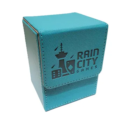 Rain City Games Logo Deck Box - Single Deck - Petrol