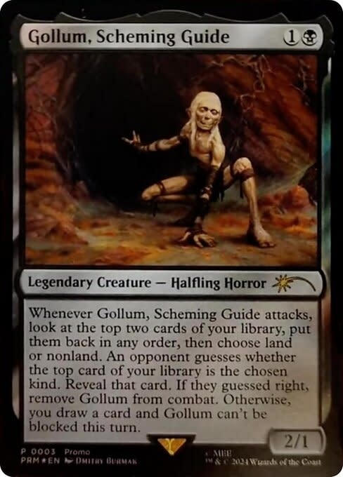 Gollum, Scheming Guide - Foil - Resale Promo