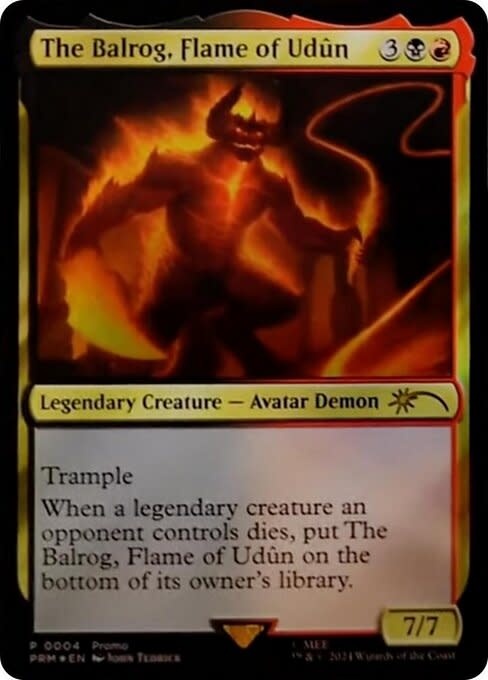 The Balrog, Flame of Udun - Foil - Resale Promo