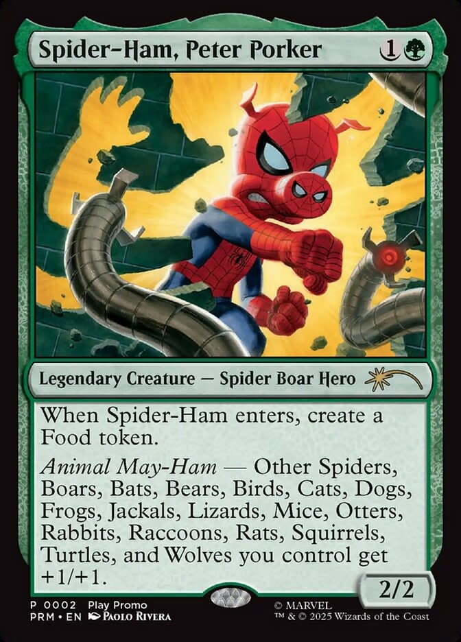 Spider-Ham, Peter Porker - Foil - Commander Play Promo