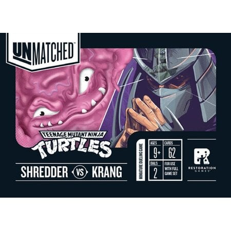 PREORDER - Unmatched Adventures: Teenage Mutant Ninja Turtles - Shredder vs. Krang Hero Decks