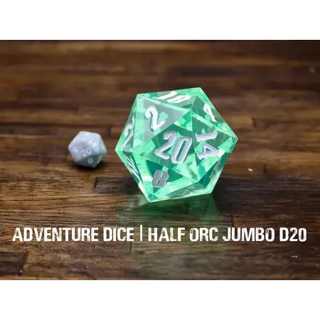 Premium Jumbo D20 - Half-Orc