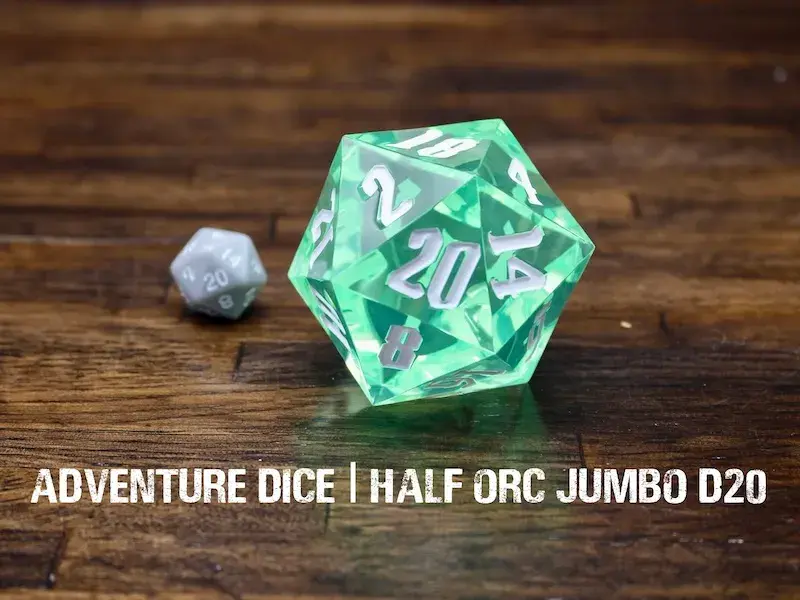 Premium Jumbo D20 - Half-Orc