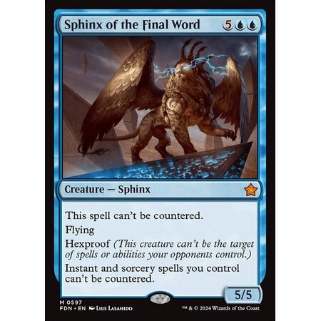 Sphinx of the Final Word