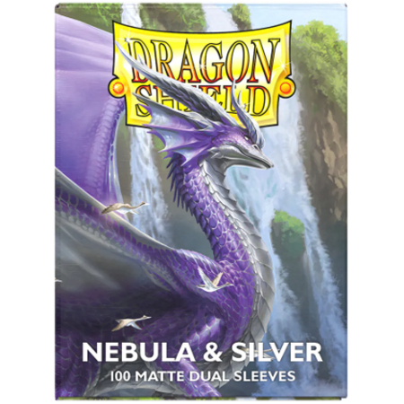 Dragon Shield - 63mm X 88mm - Standard Dual Matte - Nebula & Silver 100 ct.