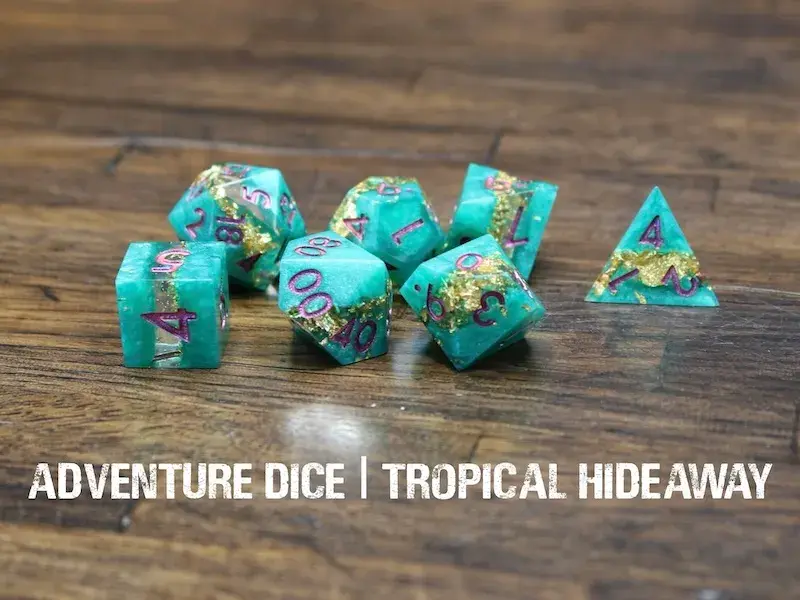 Sharp-Edge Resin RPG Set - Tropical Hideaway