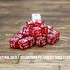 +1/+1 Mini Counter Dice - Quantum Filament - Red w/ Gold