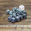 -1/-1 Negative Mini Counter Dice - Dagger - Black w/ White
