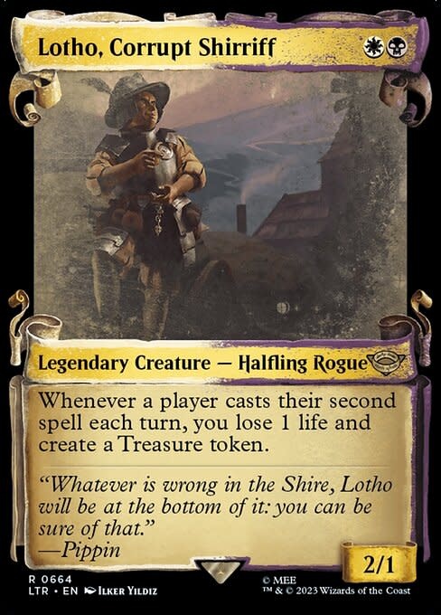 Lotho, Corrupt Shirriff - Silver Foil