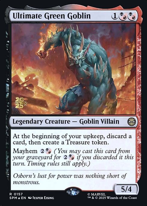 Ultimate Green Goblin - Foil - Prerelease Promo