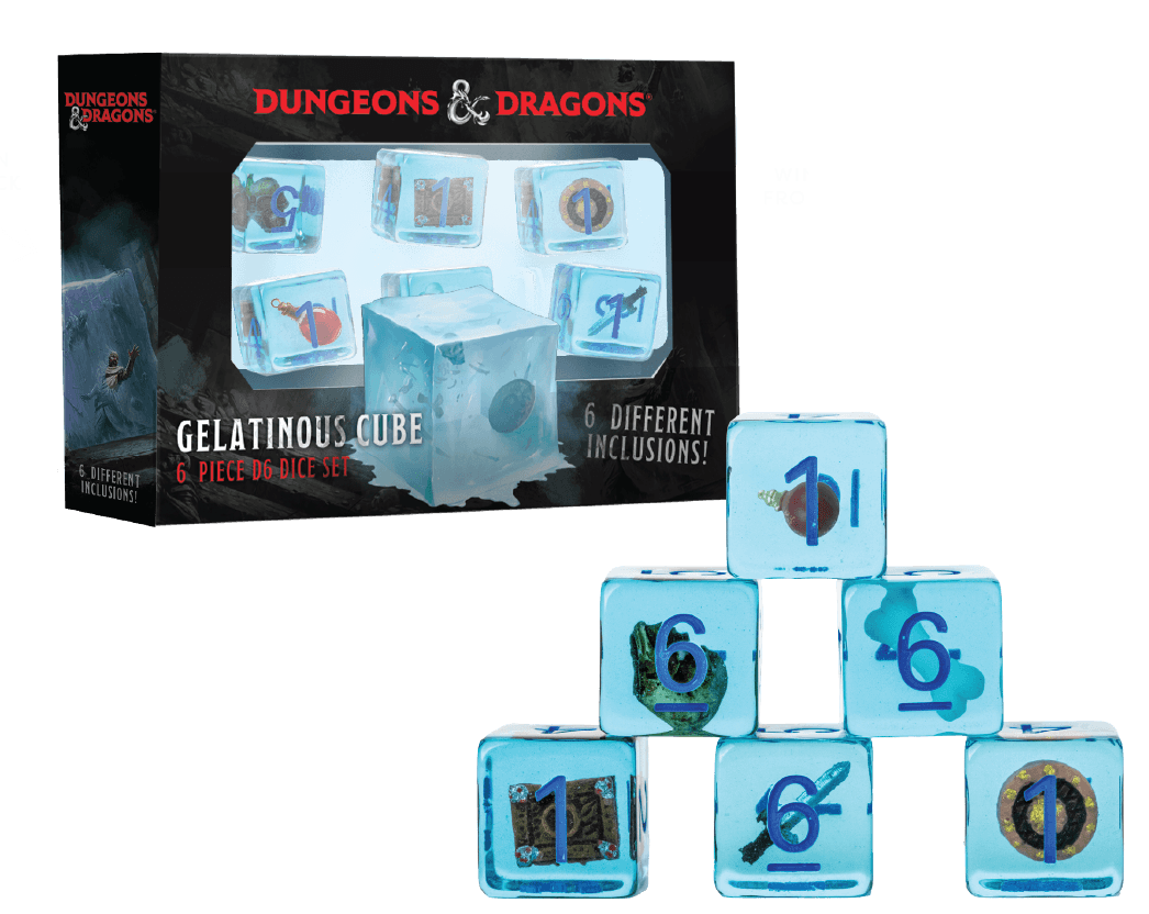 Dungeons & Dragons Gelatinous Cube D6 (6 pack)