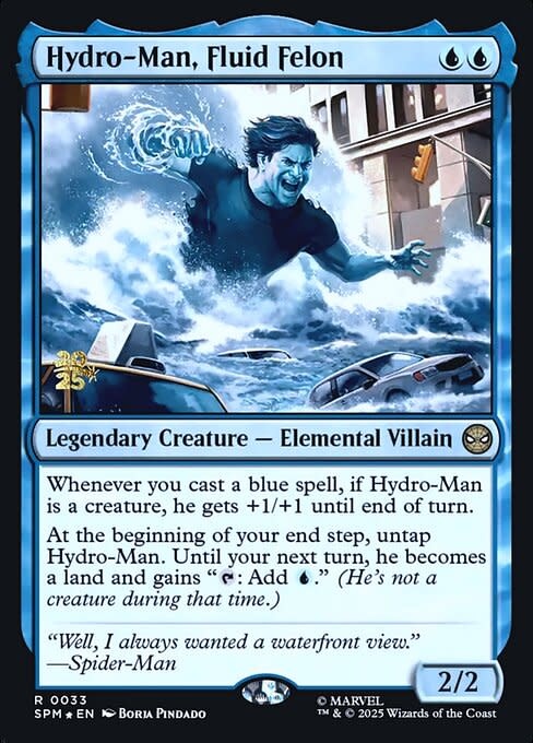 Hydro-Man, Fluid Felon - Foil - Prerelease Promo