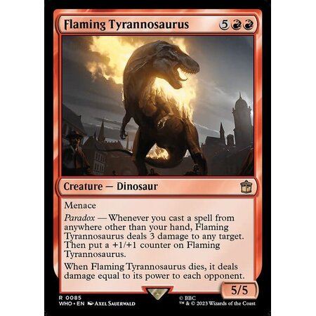 Flaming Tyrannosaurus