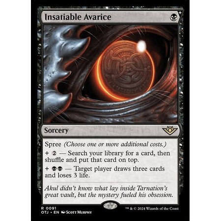 Insatiable Avarice - Foil