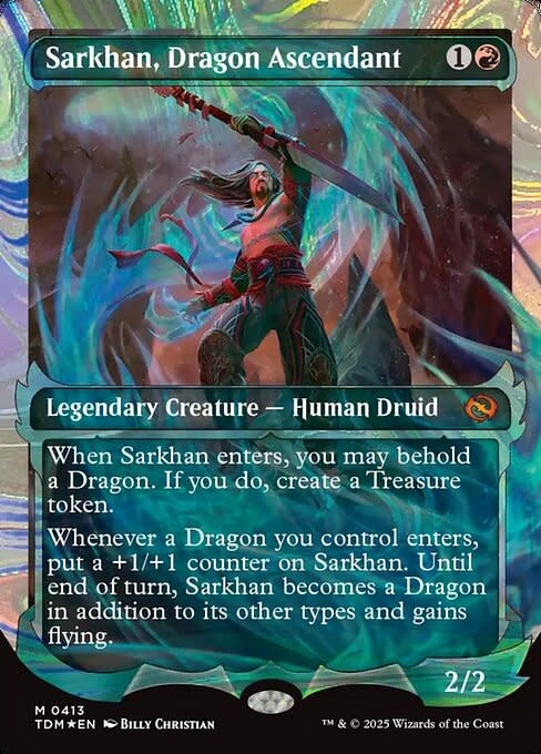 Sarkhan, Dragon Ascendant - Halo Foil