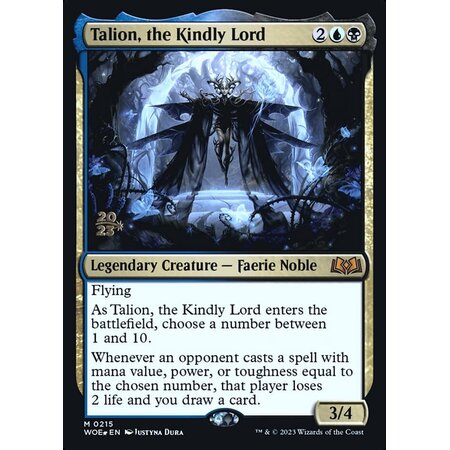 Talion, the Kindly Lord - Foil - Prerelease Promo