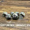 Metal RPG Dice Set - Midnight Spark