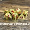 Metal RPG Dice Set - Scorched Earth