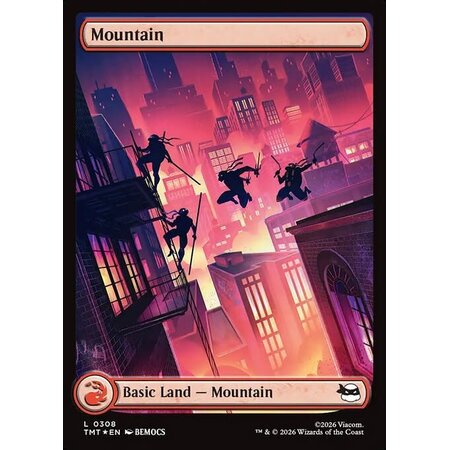 Mountain (308) Full Art - Surge Foil