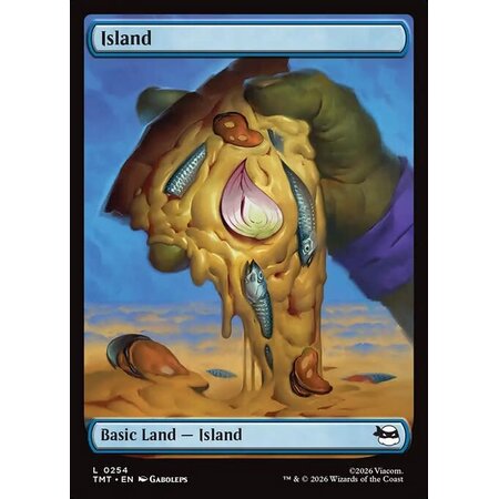 Island (254) Full Art - Foil