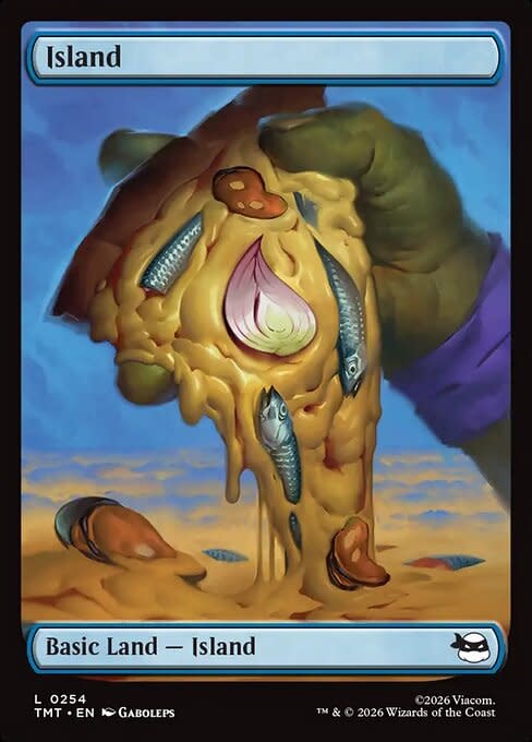 Island (254) Full Art - Foil