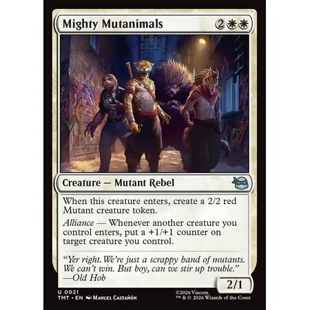 Mighty Mutanimals - Foil