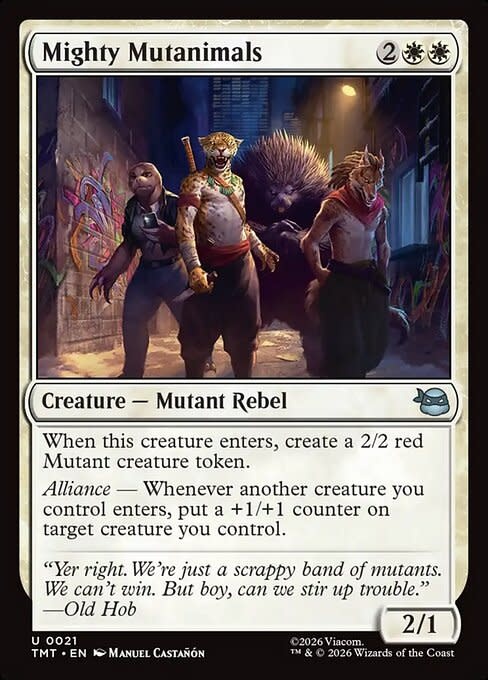 Mighty Mutanimals - Foil