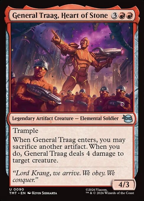 General Traag, Heart of Stone - Foil