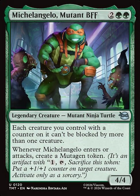 Michelangelo, Mutant BFF - Foil