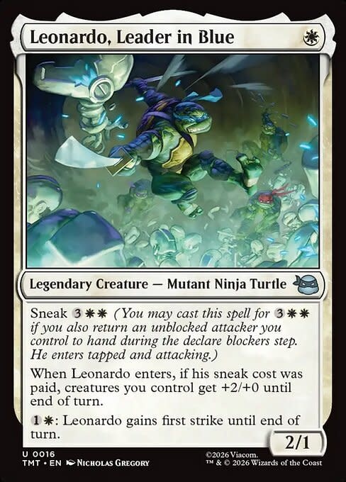 Leonardo, Leader in Blue - Foil