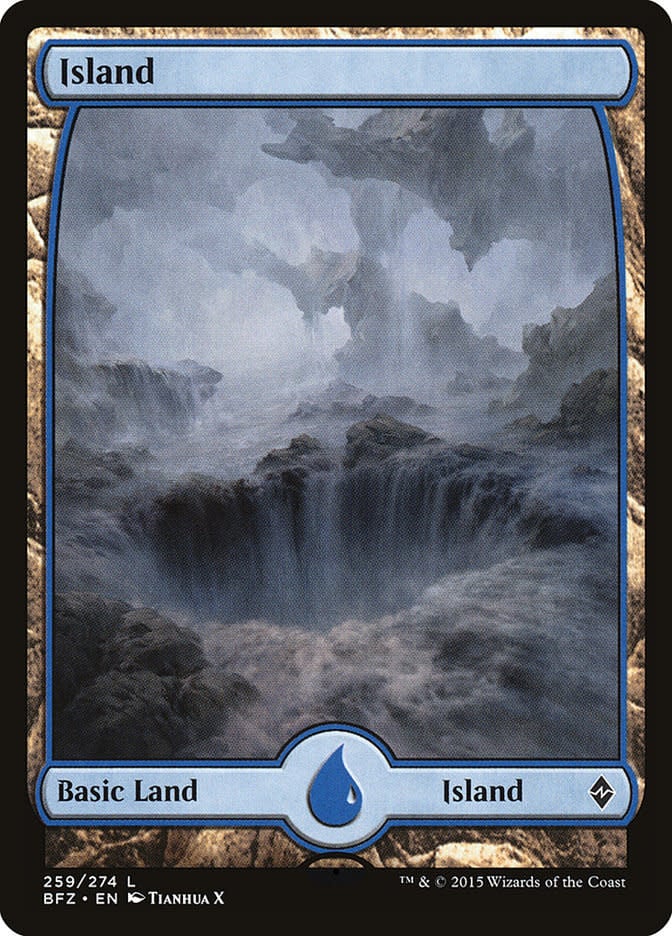 Island (259) - Full Art - Foil